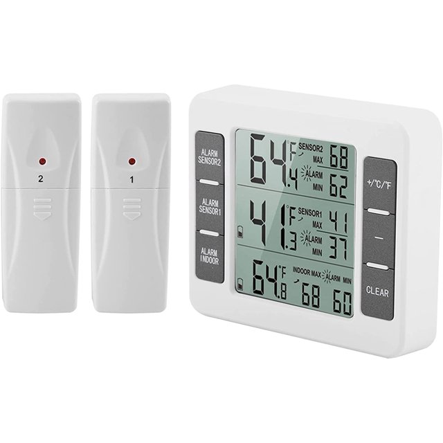 Digital Thermometer with Hook and LCD Display