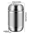 thumbnail image 3 of 304 Stainless Steel Tea Filter Infuser Basket with Chain Hook Loose Leaf Strainer Pot Brewing Accessory, 3 of 6