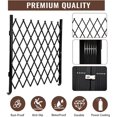 thumbnail image 2 of Folding Security Gate, 85"H x 150"W Steel Accordion Door with Casters, Expandable Portable Fence for Backyard, Garage & Garden, 2 of 7
