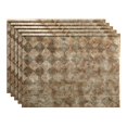 thumbnail image 1 of Fasade 18in x 24in Bermuda Bronze Backsplash Panel 5 Pack, 1 of 6
