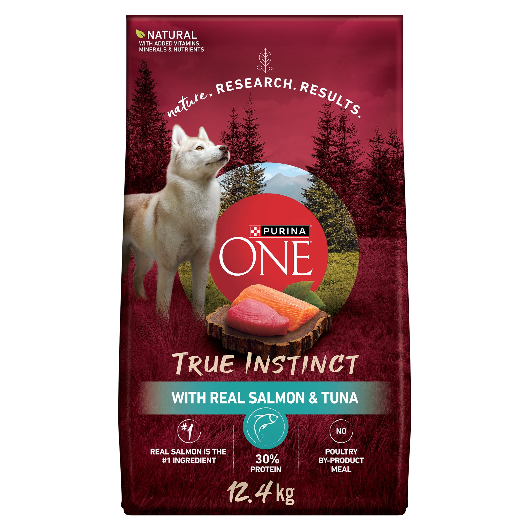 Purina ONE True Instinct Salmon & Tuna, Dry Dog Food 12.4kg