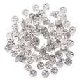 thumbnail image 4 of 100 Pcs Clous d'Oreilles Ronds Plats DIY avec Trou Fournitures de Fabrication de Boucles d'Oreilles, 4 of 9