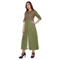 thumbnail image 3 of Moomaya Robe Kurti Longue à Manches Courtes Imprimée, Tunique Ligne A, Haut Indien pour Femmes, 3 of 5