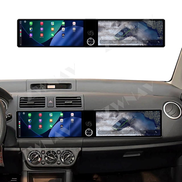 ZWNAV Dual 12.3 inch For Suzuki Swift 2010-2016 GPS Navigation Android 13 Car Radio CarPlay Multimedia Player Head Stereo Unit HD Screen