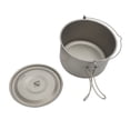 thumbnail image 4 of Pot en Titane 3 L Pot Suspendu Ultraléger avec Couvercle et Poignée Pliable Camping Plein Air Randonnée Backpacking Pique-Nique, 4 of 7