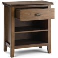 thumbnail image 4 of Artisan Table de Chevet Transitionnel en Bois de 24 Pouces en Brun Naturel Rustique, 4 of 11