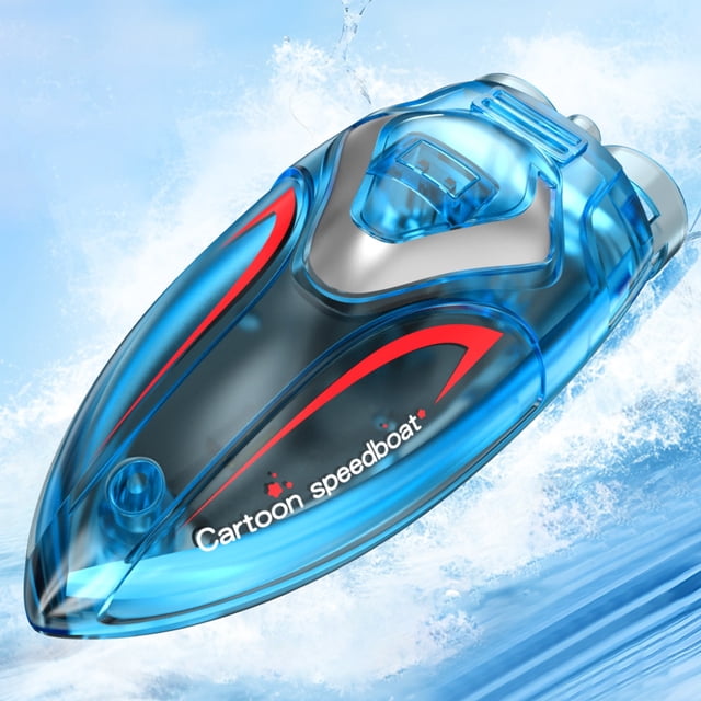 Dvkptbk Remote Control Boat Mini Water Control Toys High Protection Lithium Battery Power Supply Education