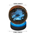 thumbnail image 2 of 3d Glowing Crystal Ball Night Light Ornament Creative Coloful Night Scene Lamp With Base For Home Decor Gift, 2 of 9