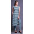 thumbnail image 4 of Bimba Kurta Sans Manches Imprimée Kurti Droite pour Femmes Vêtements d'Été Indiens, 4 of 6
