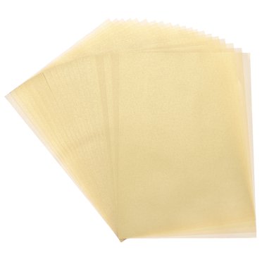 Uxcell 20 Feuilles Papier Vélin Imprimable Orange Jaune Transparent 11,7 Pouces x 8,2 Pouces