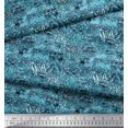 thumbnail image 3 of Soimoi Blue Poly Georgette Fabric Leopard,Snake & Wild Skin Print Fabric by The Yard 52 Inch Wide, 3 of 3