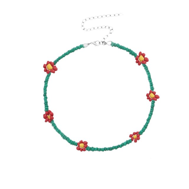 Collier Ligne de Perles de Riz Mode Femmes Filles Bijoux de Personnalité