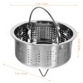 thumbnail image 2 of OULII Home Use Stainless Steel Vegetable Steamer Basket Easy to Clean Metal Steamer, 2 of 7