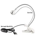 thumbnail image 5 of Qonioi Lampe de Table Flexible à DEL USB, Lampe Pince de Bureau pour Lit, Étude, Lecture, Éclairage Multi-Angle pour Ordinateur Portable PC Clavier, 5 of 5
