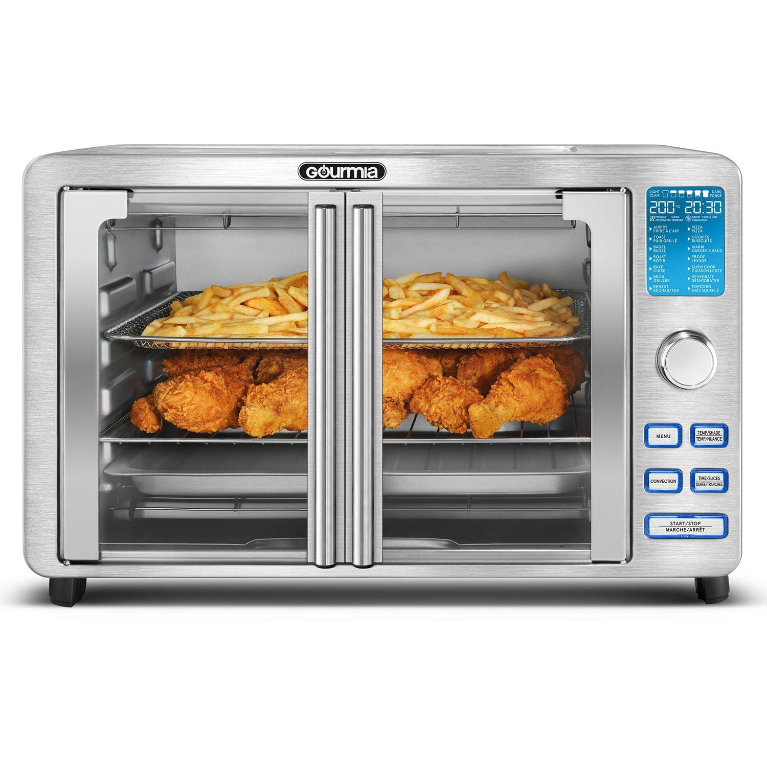 Gourmia 9-Slice Digital Toaster Oven Air Fryer with 14 Cooking Presets