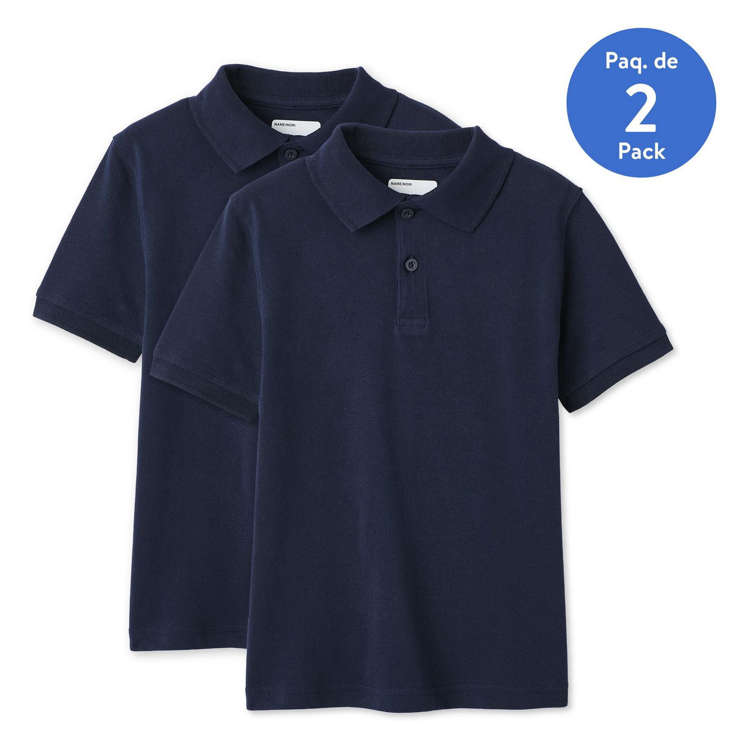 George Boys' Short-Sleeve Uniform Polo 2-Pack