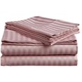 thumbnail image 1 of ELAINE KAREN 1800 Series - Soft Brushed Microfiber - Striped QUEEN Bed Sheet Set, Lavender, 1 of 1