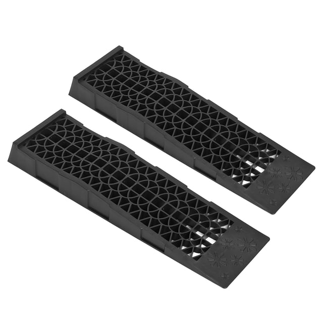 Car Lift Ramp,2pcs 4,400lbs Capacity Low Plastic Automotive Ramp Vehicle Maintenance Tire Ramps Achieve More