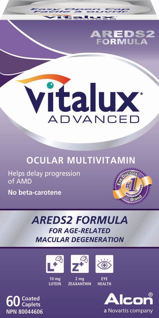 VITALUX® Advanced, Ocular Multivitamin, Age-Related Macular Degeneration Supplement with AREDS 2, AMD