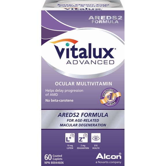 VITALUX® Advanced, Ocular Multivitamin, Age-Related Macular Degeneration Supplement with AREDS 2, AMD