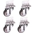 thumbnail image 1 of Roulettes 4 Pcs Meubles pour Lit Roue Universelle 2 Pouces Table Plateforme Rotative Chaise Mobile Petite Roulette pour Quincaillerie de Maison, Facile à Utiliser, 1 of 6