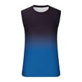 thumbnail image 4 of DPTALR Débardeur Sans Manches Dégradé pour Hommes Imprimé Non Positionné Col Rond T-shirt Sans Manches Décontracté Sport, 4 of 5