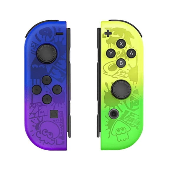 Switch Controllers for Nintendo Switch, Replacement for Switch Wireless Controller with Double Vibration, Wake-Up/Screenshot/Motion Control- Blue Yellow Green