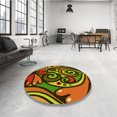 thumbnail image 4 of Ahgly Tapis Rectangulaire Lavable en Machine Intérieur Transitionnel Brun Doré Foncé, 4 Pieds x 6 Pieds, 4 of 7
