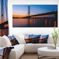 thumbnail image 1 of Panorama du Pont du Sud à Kiev - Impression sur Toile de Paysage Urbain, 1 of 3