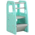 thumbnail image 1 of SDADI PLT01GN Marchepied en Plastique pour Enfants avec 3 Hauteurs Réglables, Vert, 1 of 7