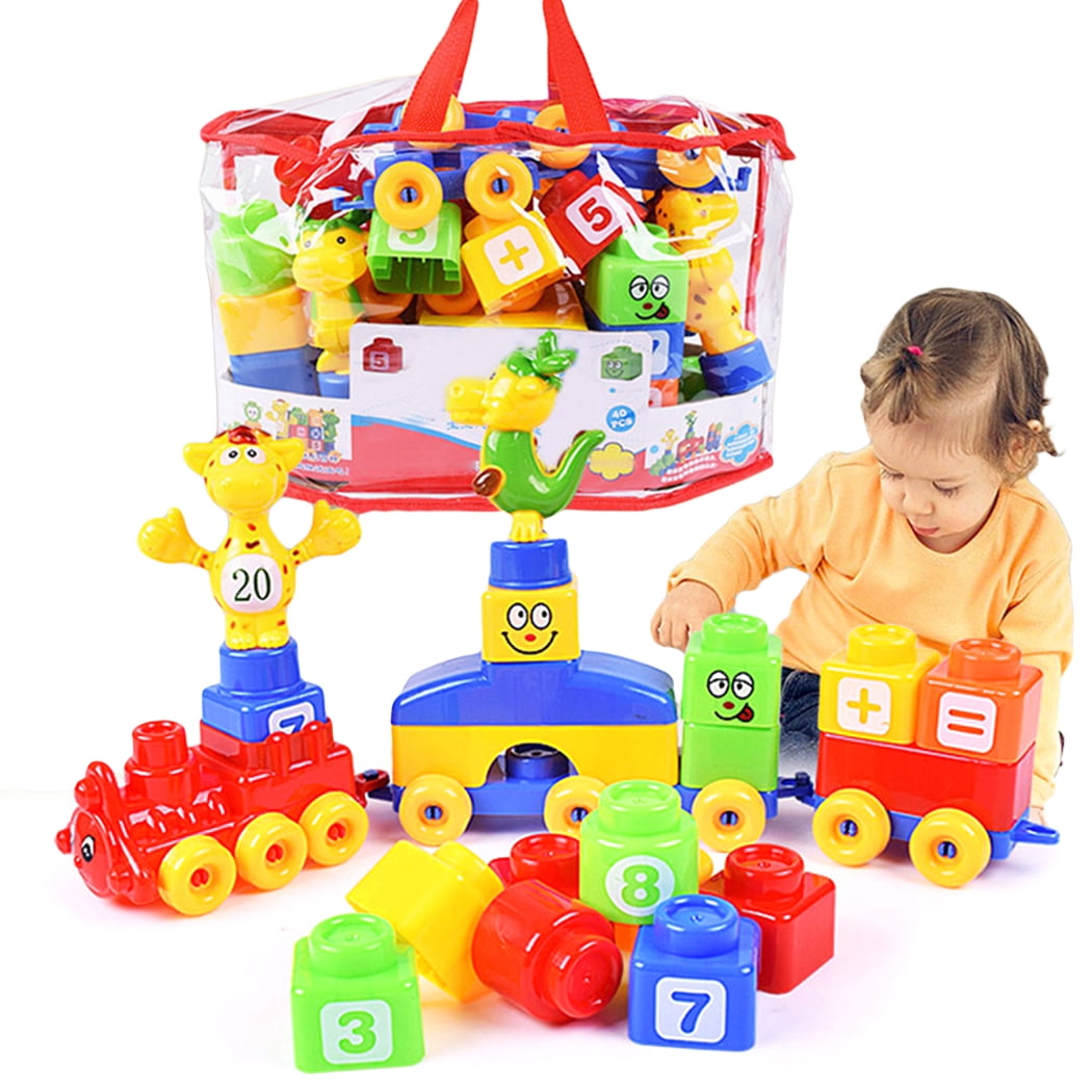 Kids Building Block Developmental Preschool Building Block Building Toy