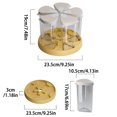 thumbnail image 2 of The Yellow Rice Dispenser for 6 Grain Storage Containers Enhances Kitchen Organization and Tissue Container Design with Rotating Convenience and Durable Construction, 2 of 6