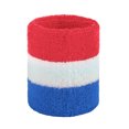 thumbnail image 1 of GOGO 100 Pieces Sports Wristbands Terry Cloth Sweatbands 3 Inches Red / White / Blue, 1 of 8