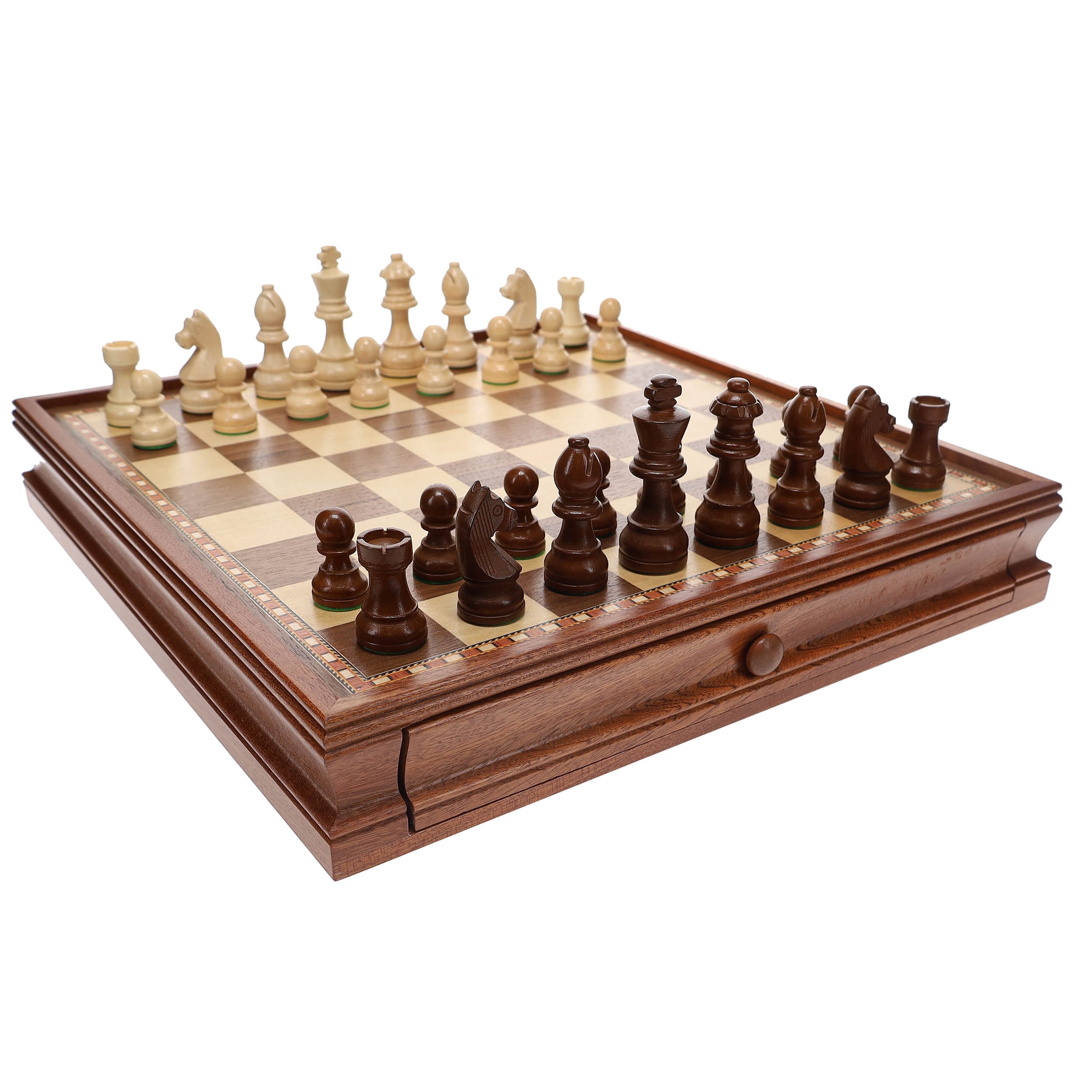 Helena wood art Planche d'échecs en Bois Plat - Grand Noix Helena wood art Planche d'échecs en Bois Plat - Grand Noix