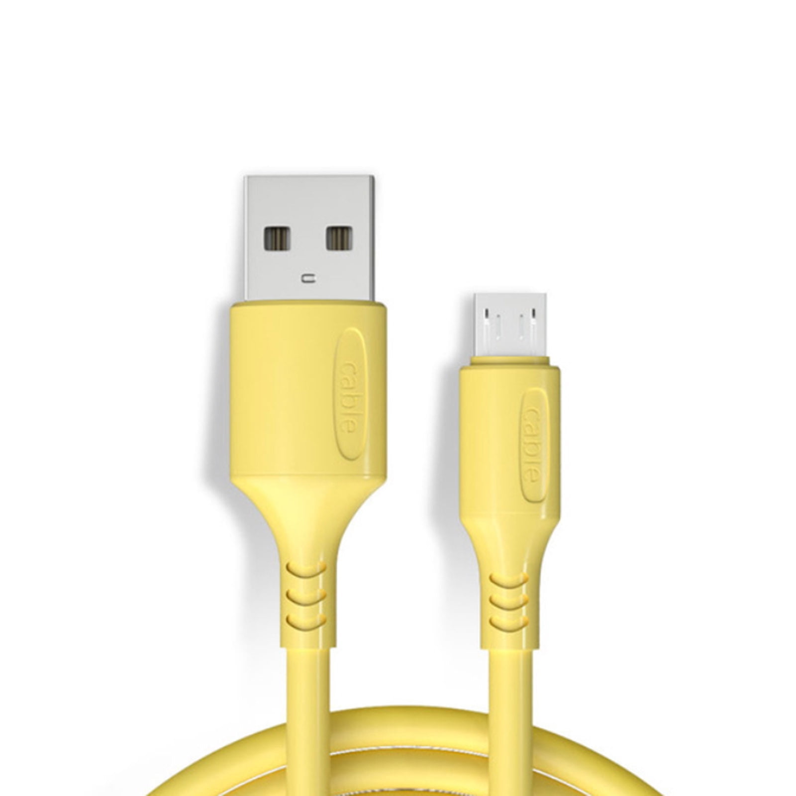 Yeacher Micro-USB Cable Micro USB to USB 2.0 3A Fast Charging Cable Durable Cord for Android Mobile Phones Yellow