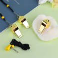 thumbnail image 3 of Stainless Steel Gold Metal Whistle for Referee Outdoor Sports Training Calls, 3 of 4
