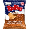 thumbnail image 1 of Ruffles Croustilles Saveur Crème sure et bacon, 1 of 9