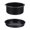 Black, variant on 1 Set/2PCS 8 inch Air Fryer Accessories with Carbon Steel Cake Barrel Pizza Pan