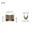 thumbnail image 2 of Unique Bargains Bronze Tone Zipper Slider Retainers, 30 Sets, 2 of 6