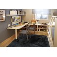 thumbnail image 1 of Tapis rectangle amusant pour enfant noir flokati polyester, 1 of 2