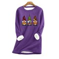 thumbnail image 1 of Hauts Mignons pour Femmes Mode Décontractée Manches Longues Blouses et Chemises Col Rond Hauts d'Entraînement Manches Longues pour Femmes en Liquidation, 1 of 3