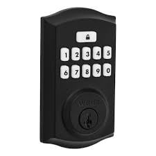 Weiser SmartCode Traditional Keypad Matte Black Keyless Entry Door Lock/Exterior Door Deadbolt
