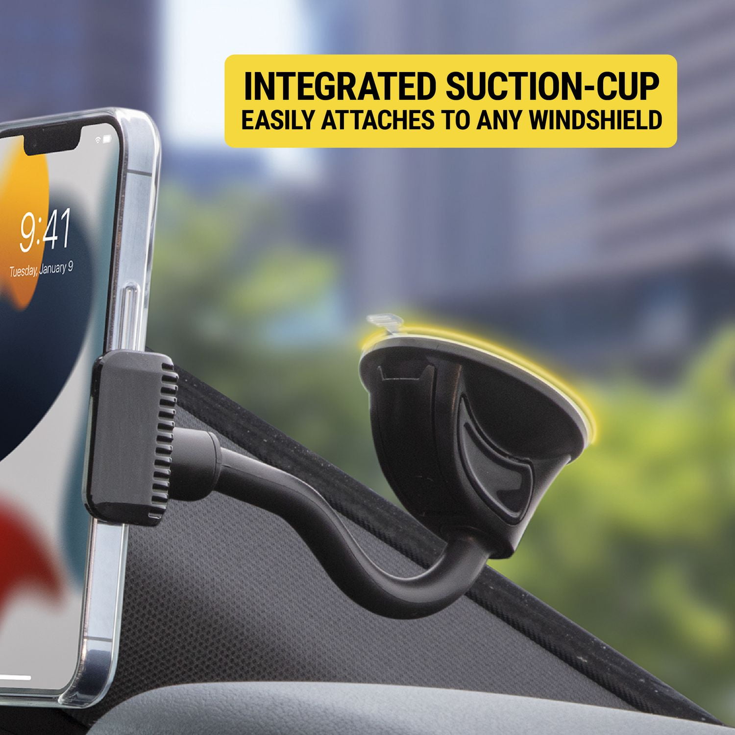 Scosche UH4WSML-SP StickIt™ Window Universal Phone Mount Black