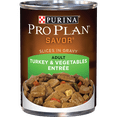 thumbnail image 1 of Purina Pro Plan Complete Essentials Entrée de Dinde et de Légumes Tranches en Sauce, Nourriture Humide pour Chiens 368 g, 1 of 9