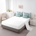 thumbnail image 3 of YST Lake House 7-Piece Comforter Set, Black Sketch Lines Bedding Set, Full Size, 3 of 5