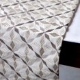 thumbnail image 2 of Le linge de table brodé HomeCentric 14 x 36 pouces de luxe avec des glands Ivoire, 2 of 3