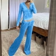 thumbnail image 1 of DPTALR Ensemble Décontracté pour Femmes avec Poche, Col Rond, Manches Longues + Pantalon, 1 of 8