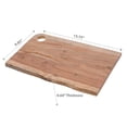 thumbnail image 2 of IH Casa Decor Acacia Wood Live Edge Serving Board Avec Poignée Rond, 2 of 3