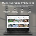 thumbnail image 2 of HP Portable Étudiant 15,6 Pouces HD, Intel Pentium Silver N5030, 8 Go RAM, SSD PCIe 256 Go, Intel UHD Graphics, Caméra Web HD, Pavé Numérique, Wi‐Fi 5, Bluetooth, Windows 11, Noir, Carte USB 32 Go, 2 of 9