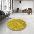 thumbnail image 4 of Ahgly Company Tapis d'Intérieur Lavable en Machine Carré Transitionnel Brun Doré Foncé, 7 Pieds Carré, 4 of 7